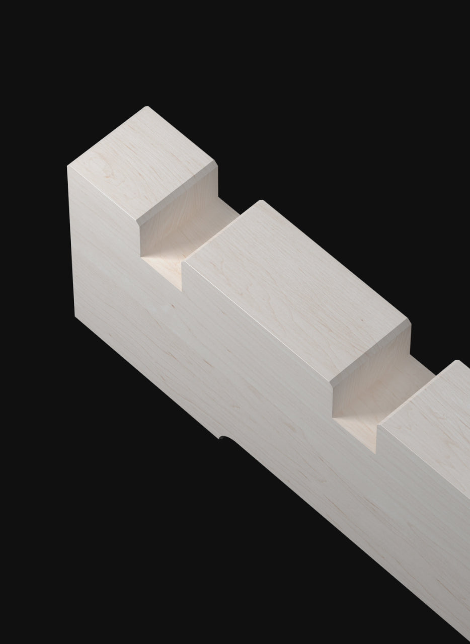 Fir slot-together bed